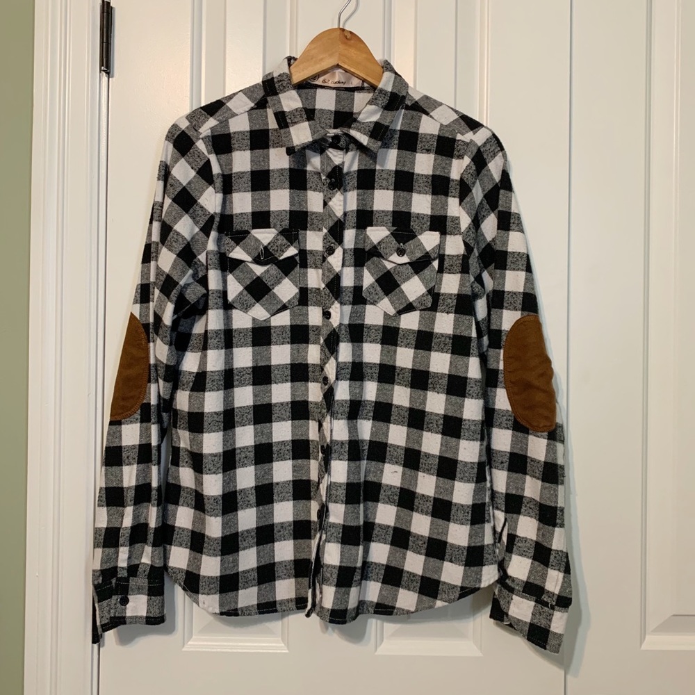 Flannel with elbow pocket
